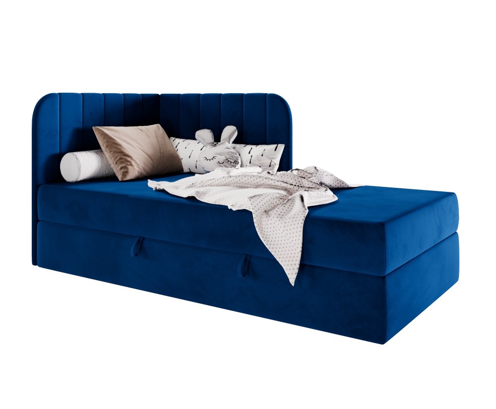 Einzelbett 80x200 cm mit BONELL-Matratze, Eckbett, Jugendbett KEVIN 2M Einzelbett 80x200 cm mit BONELL-Matratze, Eckbett, Jugendbett KEVIN 2M