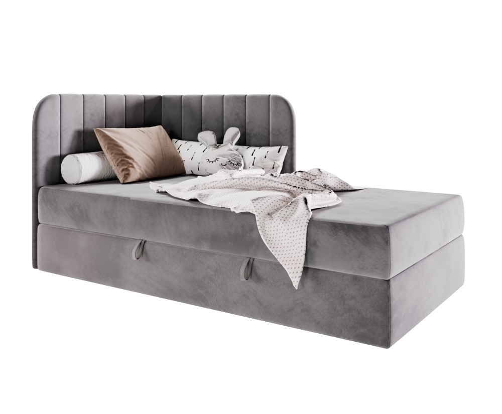 Einzelbett 80x200 cm mit BONELL-Matratze, Eckbett, Jugendbett KEVIN 2M Einzelbett 80x200 cm mit BONELL-Matratze, Eckbett, Jugendbett KEVIN 2M