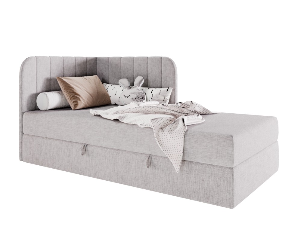 Einzelbett 80x200 cm mit BONELL-Matratze, Eckbett, Jugendbett KEVIN 2M Einzelbett 80x200 cm mit BONELL-Matratze, Eckbett, Jugendbett KEVIN 2M