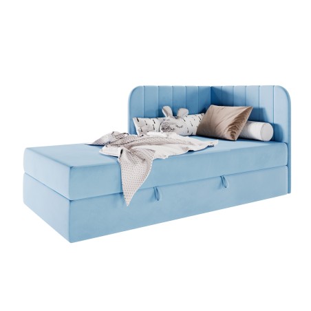 KEVIN 2M Kinderbett 80x180 cm mit BONELL-Matratze, Eckbett, Jugendbett