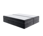 Premium-Bett in Komfortgröße 200x220 cm, Doppelbett mit Matratze, Hotelbett, ohne Kopfteil, LUXOR 1M