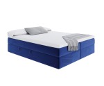 Premium-Bett in Komfortgröße 200x220 cm, Doppelbett mit Matratze, Hotelbett, ohne Kopfteil, LUXOR 1M