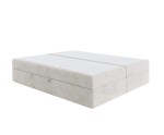 Premium-Bett in Komfortgröße 200x220 cm, Doppelbett mit Matratze, Hotelbett, ohne Kopfteil, LUXOR 1M