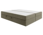 Premium-Bett in Komfortgröße 200x220 cm, Doppelbett mit Matratze, Hotelbett, ohne Kopfteil, LUXOR 1M