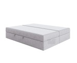 Premium-Bett in Komfortgröße 200x220 cm, Doppelbett mit Matratze, Hotelbett, ohne Kopfteil, LUXOR 1M