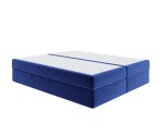 Premium-Bett in Komfortgröße 200x220 cm, Doppelbett mit Matratze, Hotelbett, ohne Kopfteil, LUXOR 1M