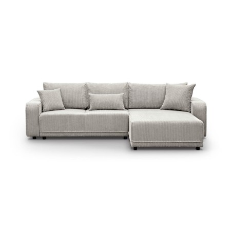 Modernes Ecksofa mit Schlaffunktion und Bettkasten, Cord, FERRO 43L