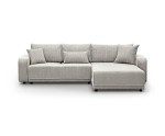 Modernes Ecksofa mit Schlaffunktion und Bettkasten, Cord, FERRO 43L
