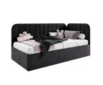 Komfortables Jugendbett 120x200 cm mit Bettkasten, Einzelbett mit Lattenrost, universal, TIMON SM