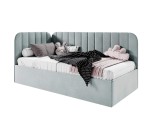 Komfortables Jugendbett 120x200 cm mit Bettkasten, Einzelbett mit Lattenrost, universal, TIMON SM
