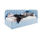 Komfortables Jugendbett 120x200 cm mit Bettkasten, Einzelbett mit Lattenrost, universal, TIMON SM
