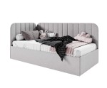 Komfortables Jugendbett 120x200 cm mit Bettkasten, Einzelbett mit Lattenrost, universal, TIMON SM
