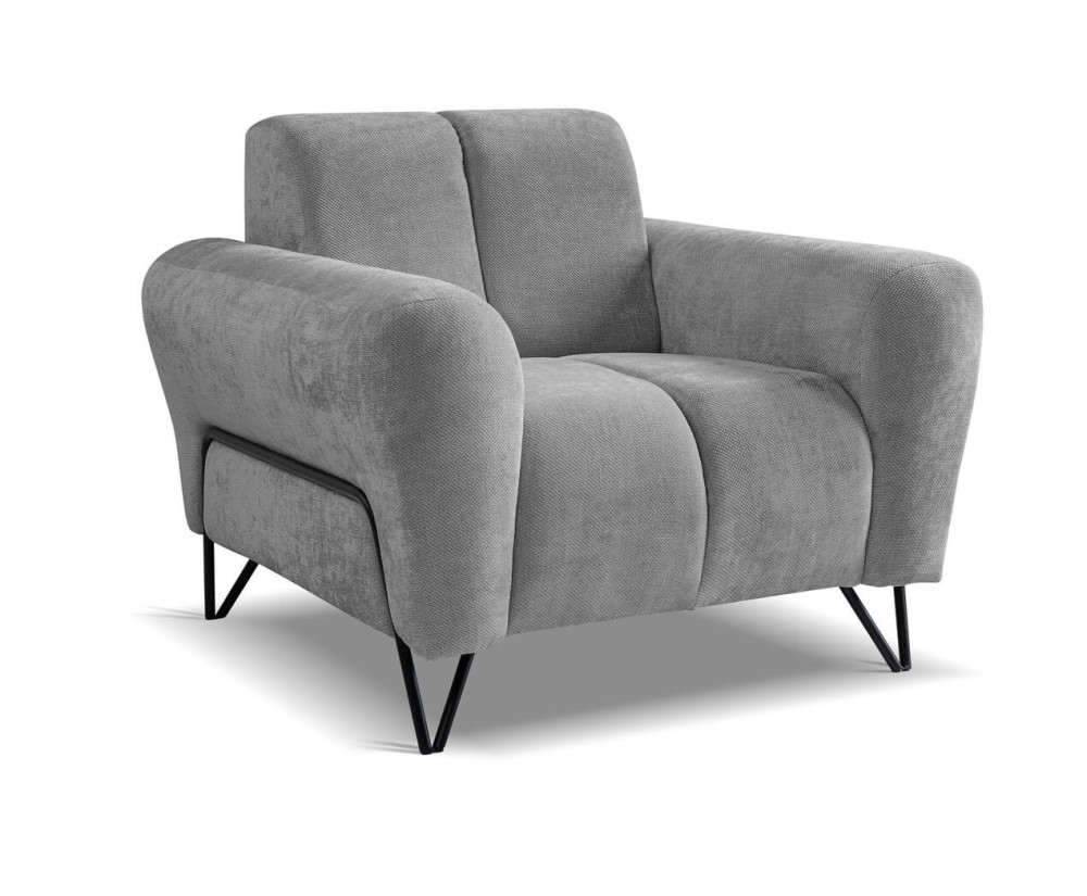 Komfortabler Sessel für Wohnzimmer, Metallfüße, 4 Farbvarianten, FERRO 67