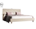 Doppelbett 160x200 cm, Ehebett mit Lattenrost, ohne Bettkasten, LARETTO T25