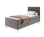 Hotelbett 80x200 cm mit Matratze, Einzelbett ohne Bettkasten, HAMPTON 1 Hotelbett 80x200 cm mit Matratze, Einzelbett ohne Bettkasten, HAMPTON 1