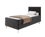 Hotelbett 80x200 cm mit Matratze, Einzelbett ohne Bettkasten, HAMPTON 1