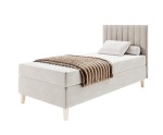 Hotelbett 80x200 cm mit Matratze, Einzelbett ohne Bettkasten, HAMPTON 1