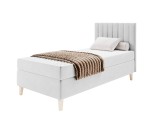 Einzelbett 90x200 cm für Ferienwohnungen, Hotelbett ohne Bettkasten, HAMPTON 1