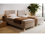 Einzelbett 90x200 cm für Ferienwohnungen, Hotelbett ohne Bettkasten, HAMPTON 1