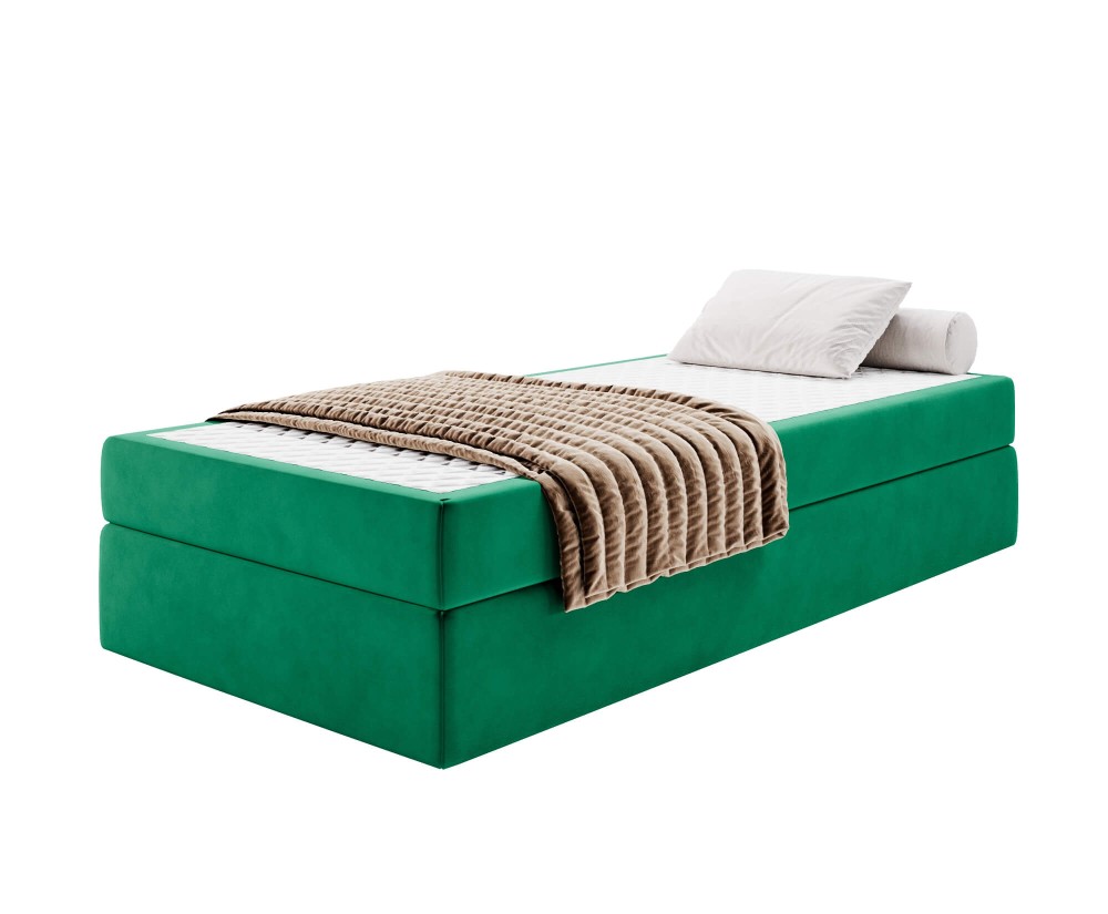 Hotelbett 80x200 cm mit Matratze, Einzelbett ohne Bettkasten, Gleitfüße, HAMPTON 2 Hotelbett 80x200 cm mit Matratze, Einzelbett ohne Bettkasten, Gleitfüße, HAMPTON 2