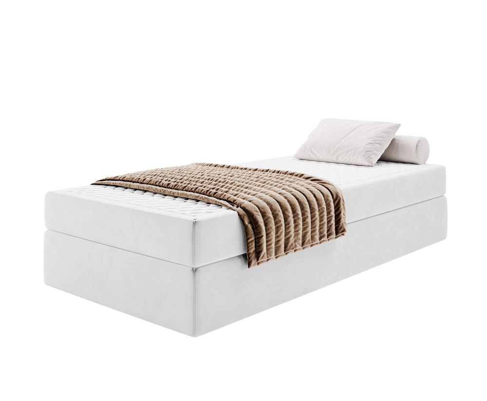 Einzelbett 90x200 cm für Apartments, Hotelbett mit Matratze, ohne Bettkasten, Gleitfüße, HAMPTON 2 Einzelbett 90x200 cm für Apartments, Hotelbett mit Matratze, ohne Bettkasten, Gleitfüße, HAMPTON 2