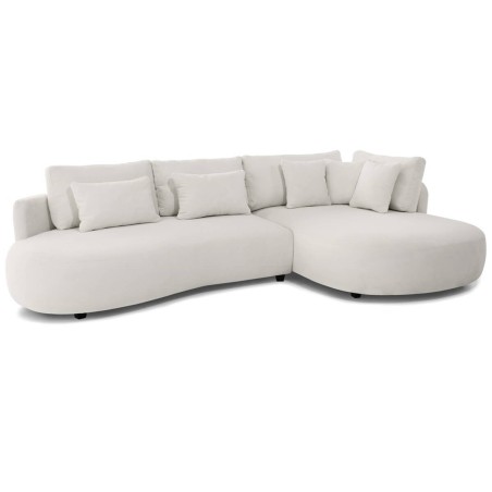 Stilvolles Ecksofa in L-Form mit abgerundetem Design, ohne Schlaffunktion, FERRO 81