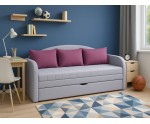 3-Sitzer-Sofa ausziehbar, Schlafcouch, Jugendsofa, mit Schlaffunktion und Bettkasten, TUNIS II