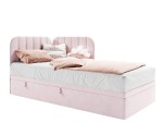 Polsterbett 80x180 cm mit Bettkasten, Eckbett universal, Jugendbett, KEVIN 2R
