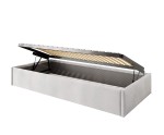 Polsterbett 90x200 cm mit Wandpaneelen 25x100 cm (x13 St.), Jugendbett DIEGO SM 02