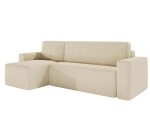 Modernes Ecksofa in L-Form mit Schlaffunktion und Bettkasten, Stoff VIBE, NESTO N5