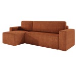 Modernes Ecksofa in L-Form mit Schlaffunktion und Bettkasten, Stoff VIBE, NESTO N5