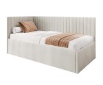 Einzelbett 100x200 cm mit verstellbarem Lattenrost für Senioren, Polsterbett mit Verstellfunktion per Fernbedienung, CARLOS SE
