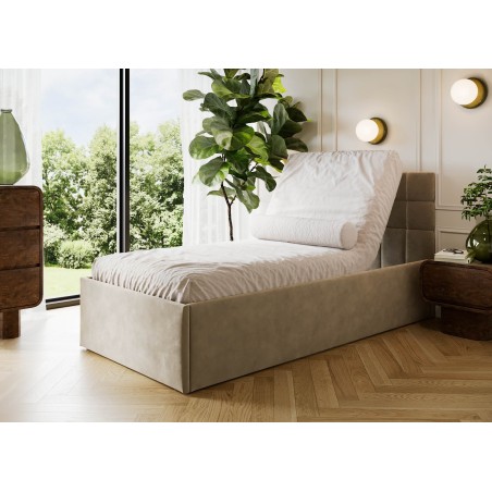 DANIEL SE Funktionsbett 120x200 cm mit verstellbarem Lattenrost für Senioren, Einzelbett verstellbar per Fernbedienung