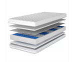 Doppelseitige Taschenfederkernmatratze mit Schaumstoff, SENTO DK-9 Doppelseitige Taschenfederkernmatratze mit Schaumstoff, SENTO DK-9
