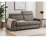 Modernes Schlafsofa mit italienischem Ausziehsystem, Schlaffläche 160x195 cm, verstellbare Kopfstützen, FERRO 75