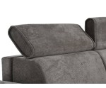 Modernes Schlafsofa mit italienischem Ausziehsystem, Schlaffläche 160x195 cm, verstellbare Kopfstützen, FERRO 75