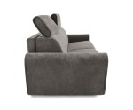 Modernes Schlafsofa mit italienischem Ausziehsystem, Schlaffläche 160x195 cm, verstellbare Kopfstützen, FERRO 75