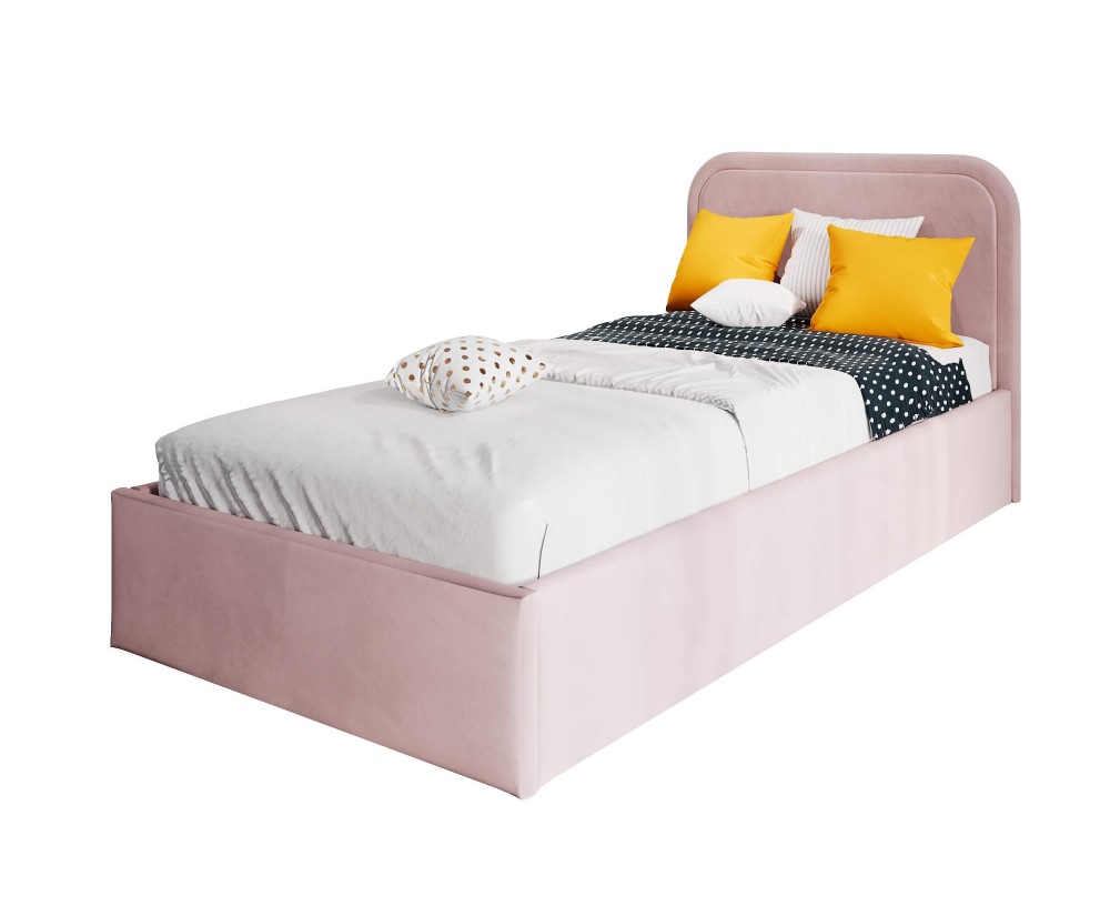 Singlebett 120x200 cm mit Lattenrost und Bettkasten, Farbvarianten, ZUMA SM 02 Singlebett 120x200 cm mit Lattenrost und Bettkasten, Farbvarianten, ZUMA SM 02