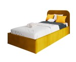 Singlebett 120x200 cm mit Lattenrost und Bettkasten, Farbvarianten, ZUMA SM 02