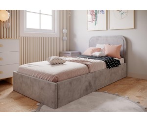 ZUMA SM 02 Singlebett 120x200 cm mit Lattenrost und Bettkasten, Farbvarianten!