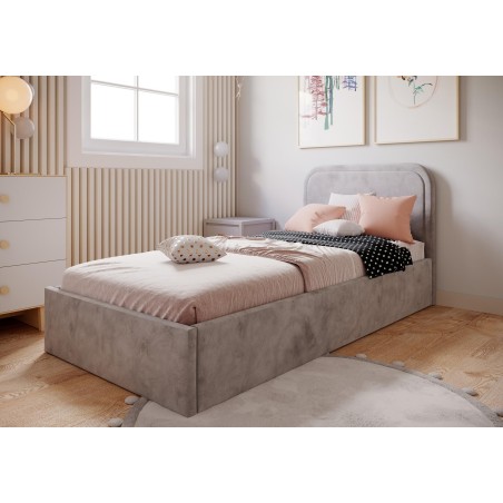 ZUMA SM 02 Singlebett 120x200 cm mit Lattenrost und Bettkasten, Farbvarianten!