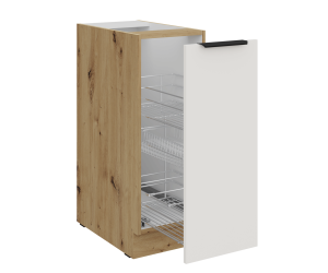 ARKADIA K3 Küchenunterschrank 30 D CARGO BB, Unterschrank CARGO weiß / Artisan