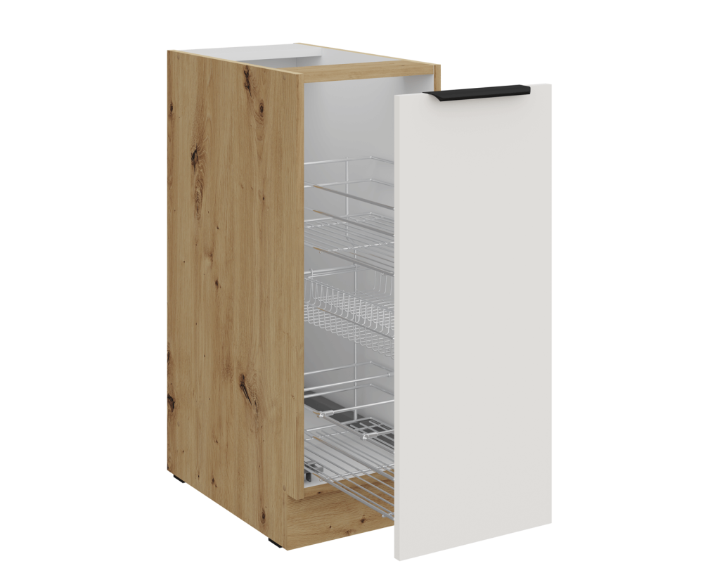 ARKADIA K3 Küchenunterschrank 30 D CARGO BB, Unterschrank CARGO weiß / Artisan