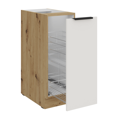 ARKADIA K3 Küchenunterschrank 30 D CARGO BB, Unterschrank CARGO weiß / Artisan