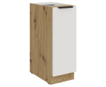 ARKADIA K3 Küchenunterschrank 30 D CARGO BB, Unterschrank CARGO weiß / Artisan