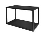 ARKADIA K1 60 G-36 Hängeregal schwarz, Wandregal im Loft-Stil, Breite 60 cm