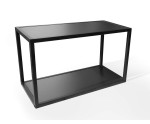ARKADIA K1 60 G-36 Hängeregal schwarz, Wandregal im Loft-Stil, Breite 60 cm