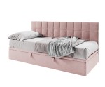 Polsterbett 80x200 cm für Jugendzimmer, mit Bettkasten, ohne Matratze, ZUZA 1R Polsterbett 80x200 cm für Jugendzimmer, mit Bettkasten, ohne Matratze, ZUZA 1R