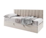 Stilvolles Einzelbett 90x200 cm mit Rückenlehne, ohne Matratze, ZUZA 1R Stilvolles Einzelbett 90x200 cm mit Rückenlehne, ohne Matratze, ZUZA 1R