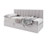 Einzelbett 120x200 cm mit Bettkasten, Seitenblende gesteppt, Farbauswahl, ZUZA 1R Einzelbett 120x200 cm mit Bettkasten, Seitenblende gesteppt, Farbauswahl, ZUZA 1R